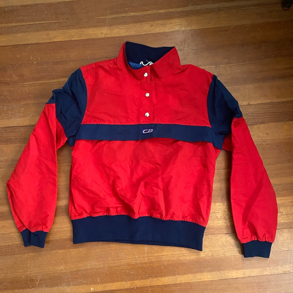 Vintage CB sports pullover windbreaker